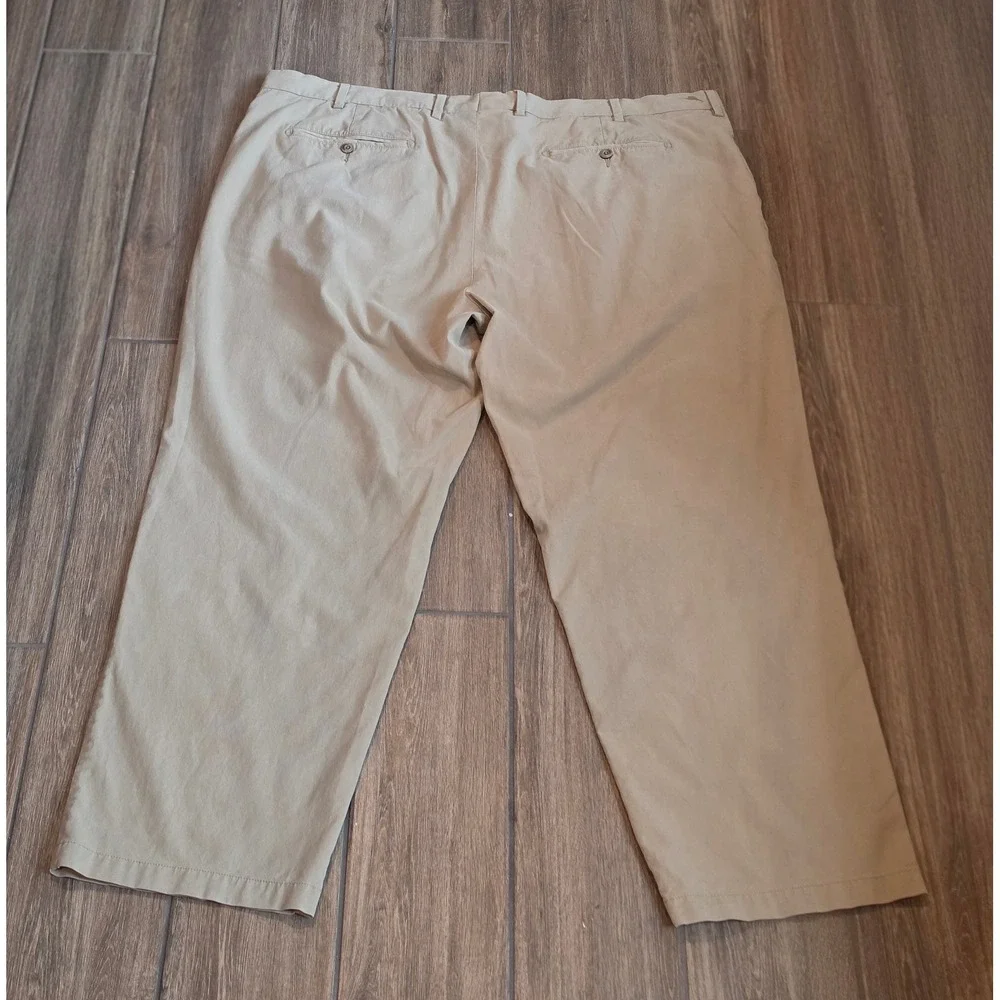 Tommy Bahama Boracay Chino Pants Mens 46x32 Khaki Tan Cotton Tencel Stretch